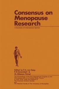 bokomslag Consensus on Menopause Research