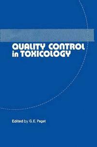 bokomslag Quality Control in Toxicology