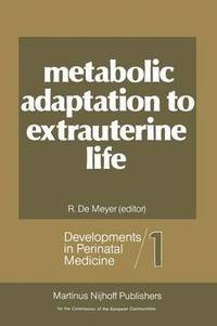 bokomslag Metabolic Adaptation to Extrauterine Life