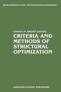 bokomslag Criteria and Methods of Structural Optimization