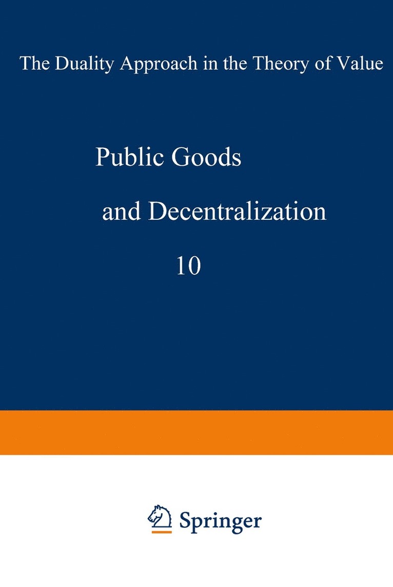 Public goods and decentralization 1