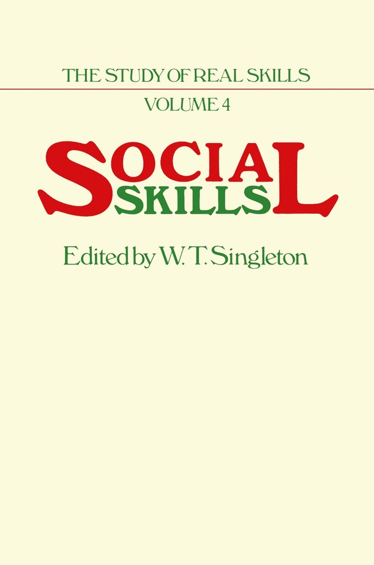 W.T. Singleton, W. T. Singleton - Social Skills, Häftad