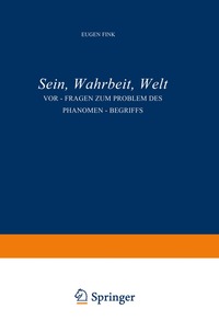 bokomslag Sein, Wahrheit, Welt