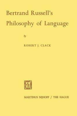 bokomslag Bertrand Russells Philosophy of Language