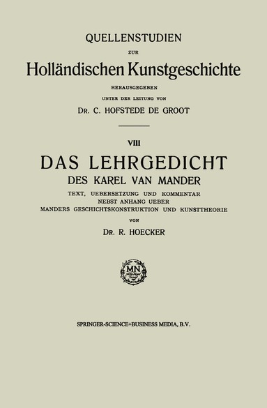 bokomslag Das Lehrgedicht des Karel van Mander