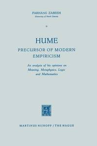 bokomslag Hume Precursor of Modern Empiricism