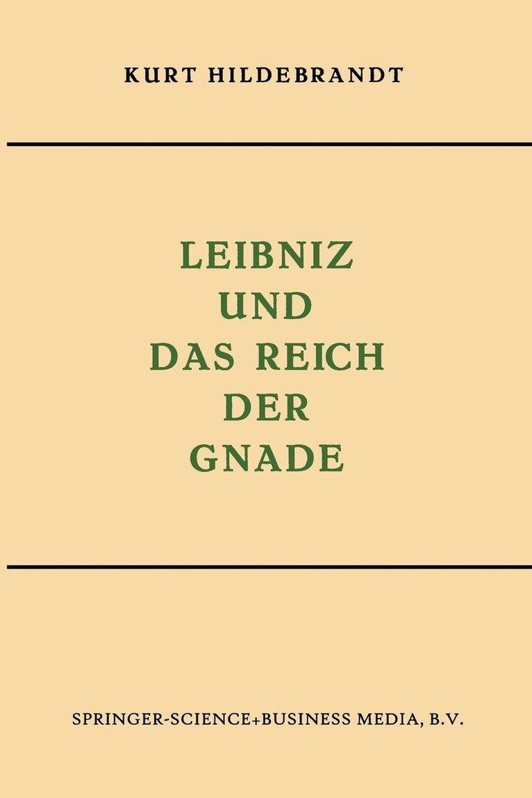 Leibniz und das Reich der Gnade 1