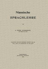 bokomslag Niassische Sprachlehre