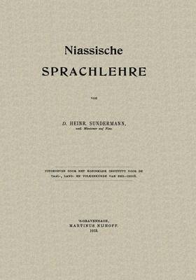 bokomslag Niassische Sprachlehre