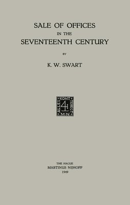 bokomslag Sale of Offices in the Seventeenth Century