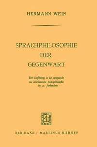 bokomslag Sprachphilosophie der Gegenwart