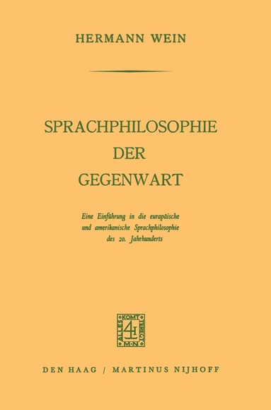 bokomslag Sprachphilosophie der Gegenwart