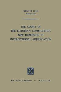 bokomslag Court of the European Communities: New Dimension in International Adjudication