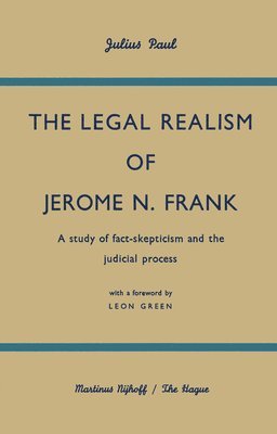 bokomslag Legal Realism of Jerome N. Frank