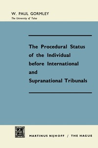 bokomslag Procedural Status of the Individual before International and Supranational Tribunals