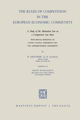 bokomslag Rules of Competition in the European Economic Community