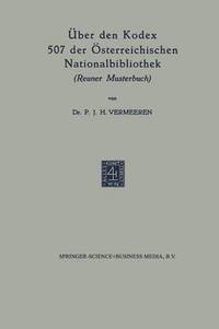 bokomslag ber den Kodex 507 der sterreichischen Nationalbibliothek