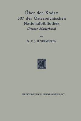 bokomslag ber den Kodex 507 der sterreichischen Nationalbibliothek