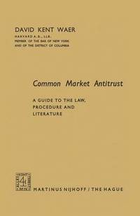 bokomslag Common Market Antitrust