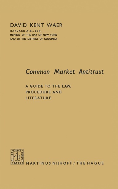 bokomslag Common Market Antitrust