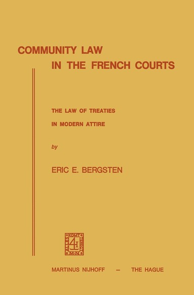 bokomslag Community Law in the French Courts