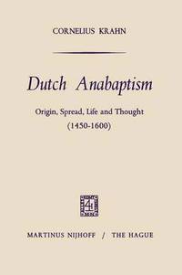 bokomslag Dutch Anabaptism