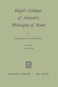 bokomslag Hegels Critique of Aristotles Philosophy of Mind