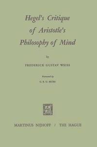 bokomslag Hegel's Critique of Aristotle's Philosophy of Mind