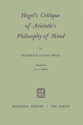 bokomslag Hegels Critique of Aristotles Philosophy of Mind