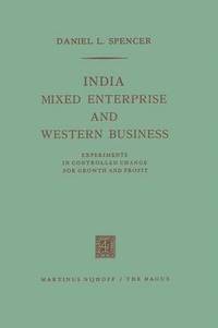 bokomslag India, Mixed Enterprise and Western Business