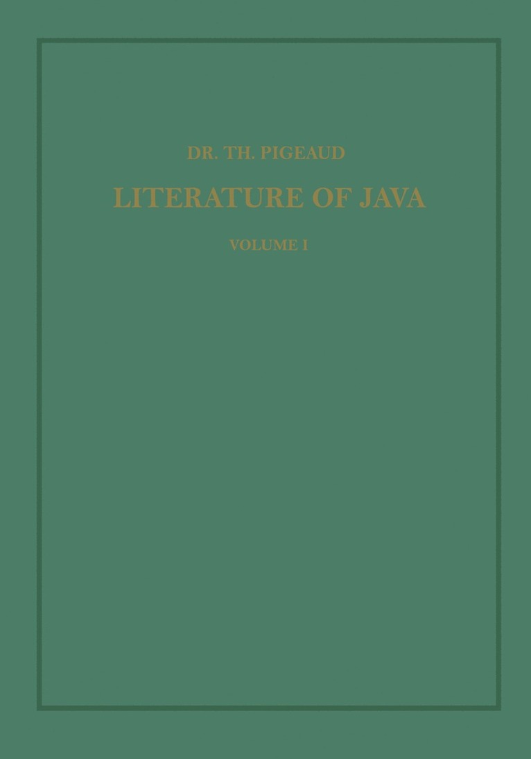 Synopsis of Javanese Literature 900–1900 A.D.