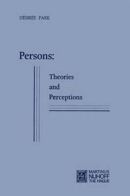 bokomslag Persons: Theories and Perceptions