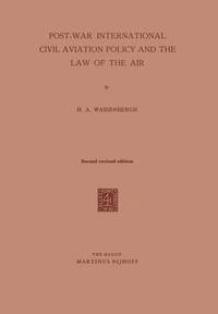 bokomslag Post-War International Civil Aviation Policy and the Law of the Air