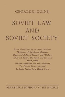 bokomslag Soviet Law and Soviet Society