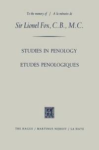 bokomslag Etudes Penologiques Studies in Penology dedicated to the memory of Sir Lionel Fox, C.B., M.C. / Etudes Penologiques ddies  la mmoire de Sir Lionel Fox, C.B., M.C.