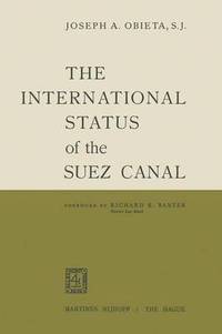 bokomslag The International Status of the Suez Canal