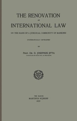 bokomslag Renovation of International Law