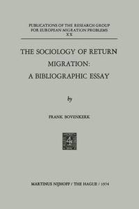 bokomslag Sociology of Return Migration: A Bibliographic Essay