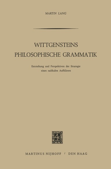 Martin Lang - Wittgensteins Philosophische Grammatik, Häftad