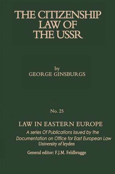 George Ginsburgs - Citizenship Law of the USSR, Häftad