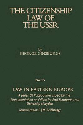 bokomslag Citizenship Law of the USSR