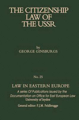 bokomslag The Citizenship Law of the USSR