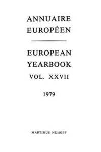 bokomslag Annuaire Europeen / European Yearbook