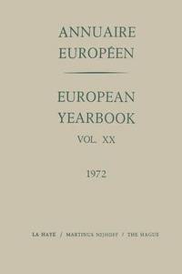 bokomslag Annuaire Europen / European Year Book