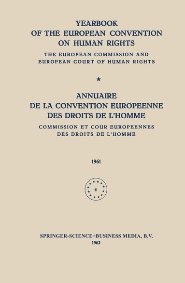 bokomslag Yearbook of the European Convention on Human Rights / Annuaire de la Convention Europeenne des Droits de L'Homme
