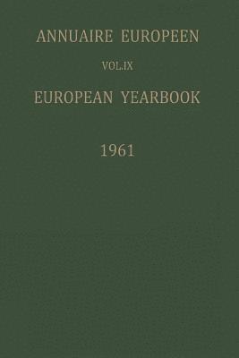 Annuaire Europen / European Yearbook 1