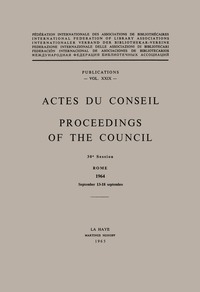 bokomslag Actes Du Conseil Proceedings of the Council