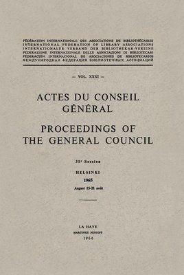 Actes du Conseil Gnral Proceedings of the General Council 1