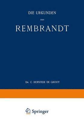 bokomslag Die Urkunden ber Rembrandt