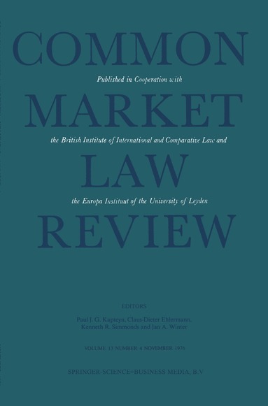 bokomslag Common Market Law Review